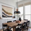LLHZSY Black Pendant Light 12 1/5" Wide Mid Century Modern Hammered Arc Shade for Dining Room Kitchen Entryway Bedroom - 4 of 4