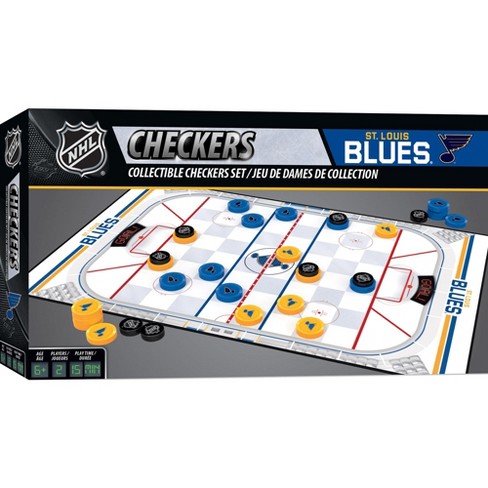 MasterPieces Officially licensed NHL St. Louis Blues Checkers Board Game  for Families and Kids ages 6 and Up