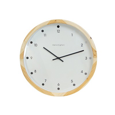 VIP Wood 18 in. White Wall Clock
