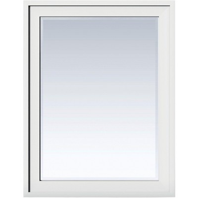 James Martin Signature Vanities Addison 30" Rectangular Mirror, Glossy White