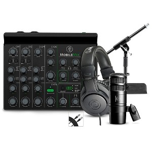 Mackie MobileMix Content Creator Bundle With AT2040 Microphone and ATH-M20X Headphones - 1 of 4