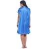 Casual Nights Women's Fancy Lace Neckline Silky Tricot Nightgown - 4 of 4