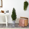 Nearly Natural 46-in Mini Cedar Artificial Pine Tree in Decorative Urn UV Resistant (Indoor/Outdoor) - 3 of 3
