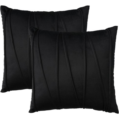 Mina Victory Sofia Velvet Lines 18 X 18 Set Of 2 Indoor Throw