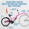 KaZAM Co-Pilot Bike Trailer - 20 Inch Bike Trailer w/ Adjustable BMX Stem & Handlebar - Lightweight Aluminum Frame - Perfect for Family Rides - 3 of 4