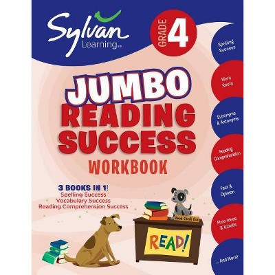 4th Grade Jumbo Reading Success Workbook - (Sylvan Language Arts Jumbo Workbooks) (Paperback)