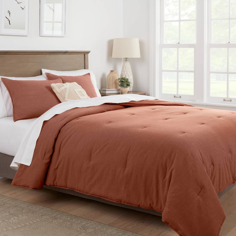 Space Dyed Cotton Linen Comforter & Sham Set - Threshold™, 3 of 8