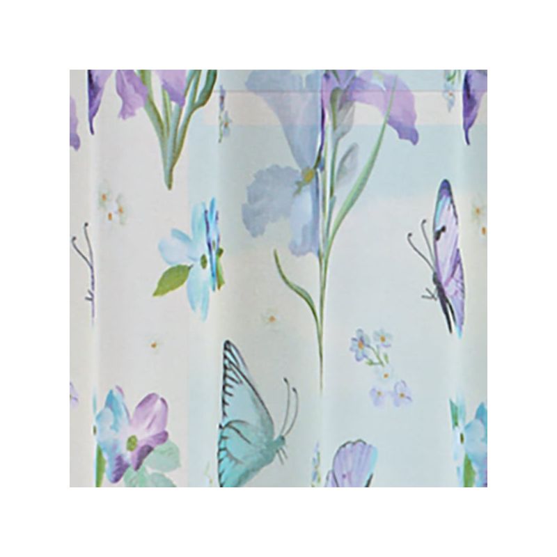 Collections Etc Sheer Floral Butterfly Panel, 3 of 4