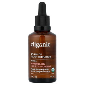Cliganic Splash of Glowy Hydration™, Organic Moringa Oil, 2 fl oz (60 ml) - 1 of 4