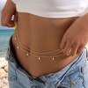Turandoss 18K Gold Waist Chain for Women - 2-in-1 Disc Beads Body Chain Adjustable, Sexy Belly Chains Waterproof, Birthday Christmas Gifts for Women - 4 of 4