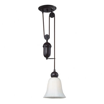 Elk Home Farmhouse 1 - Light Pendant in  Oiled Bronze