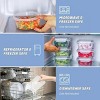 16-Piece Food Storage Container Set with Sealing Lids - Plastic Food Storage Containers - White - 2 of 4