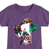 Girls' - Marvel - Avengers Birthday 4 Fitted Short Sleeve Graphic T-Shirt - 2 of 4