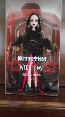 Monster High x Wednesday Collectible Doll, Morticia Addams in