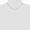 Black Bow Jewelry 1.4mm, 14k Rose Gold, Diamond Cut Solid Cable Chain Necklace - 2 of 4