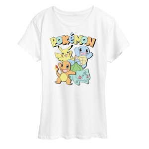 Women's - Pokémon - Kanto Starters Short Sleeve Graphic T-Shirt - 1 of 4
