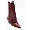 Lola - Burgundy Zip Pointed Toe Heel Boot (Women) | Prologue Shoes - 3 of 4