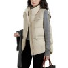 Womens Puffer Vest Ladies Sleeveless Zip Up Outerwear Warm Lightweight Down all Winter Jackets Coats - 2 of 4