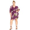 Women's Plus Size Jillian Dress - purple | CITY CHIC - 2 of 4