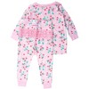 RuffleButts SoftSnooze Toddler Girls Ruffle Long Sleeve Pajama Set - 2 of 4