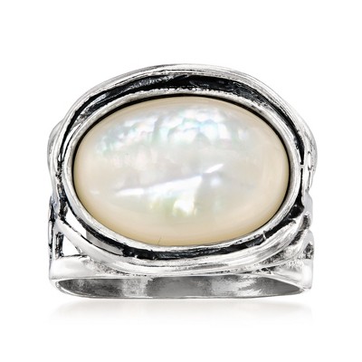 Ross-Simons Mother-Of-Pearl Ring in Sterling Silver