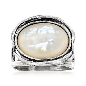 Ross-Simons Mother-Of-Pearl Ring in Sterling Silver - 1 of 4