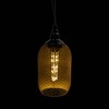 12" Solar Hanging Mesh Glass Lantern Black - Alpine Corporation - 4 of 4