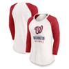 MLB Washington Nationals Women's White 3/4 Sleeve Fashion T-Shirt - 3 of 3