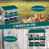 Chicken Nesting Box Roll Away - Galvanized Steel Laying Nest with Legs, Wall Mountable Design for Hens, Ventilated & Easy Clean Egg Collection - 3 of 4