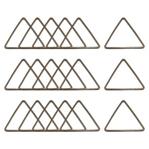 Unique Bargains Triangle Hollow Open Bezel Linking Ring for Jewelry Making 50 Pcs - 1 of 4