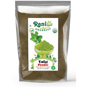 Organic Tulsi Powder (Holi Basil Powder) - 7oz (200g) - Rani Brand Authentic Indian Products - 1 of 4
