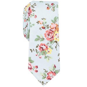 bar III Mens Yellowstont Floral Skinny Self-tied Necktie - 1 of 1