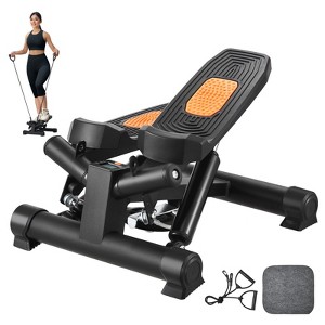 VEVOR Stair Stepper, Mini Stepper for Exercise at Home, Hydraulic Fitness Twist Stepper with Resistance Bands, Stair Climber, 330LBS Load Capacity - 1 of 4