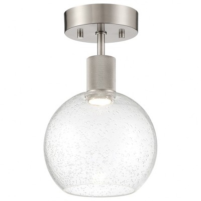 Access Lighting Port Nine 1 - Light Flush Mount in  Brushed Steel
