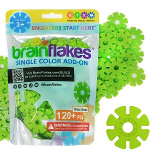 Single Color Add-on - 120 Pieces - Resealable Pouch - Grass Green - 1 of 4
