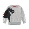 MyKids-USA Baby Boy Cartoon Dinosaur Pattern 3D Horn Patched Design Hoodies - 2 of 4