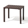 Crestlive Products Outdoor Side Table Aluminum Rectangular Side/End Table, Small Patio Coffee Bistro Table for Outdoor Indoor - 2 of 4