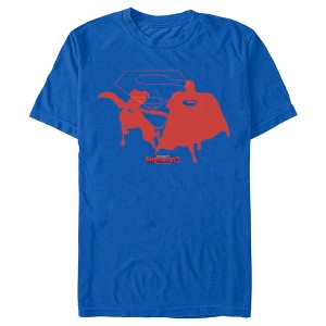 Men's DC League of Super-Pets Superman and Krypto Silhouettes T-Shirt - 1 of 4