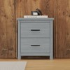 Vintage Wooden Nightstand with 2 Drawers, Large Storage Space 4Q - ModernLuxe - 2 of 4