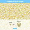 Unique Bargains No Hole ABS Round Faux Pearl for Vase Fillers DIY Home Decoration 800 Pcs - 2 of 4
