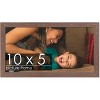 PosterPalooza | Panoramic Shabby Chic Brown Picture Frame - UV Acrylic, Foam Board Backing, Hanging Hardware - 2 of 4