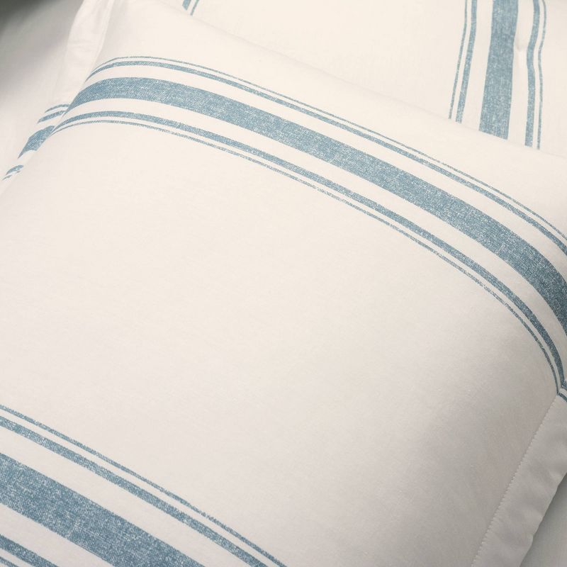 Farmhouse Stripe Reversible Cotton Comforter & Sham Set - Lush D&#233;cor, 6 of 17