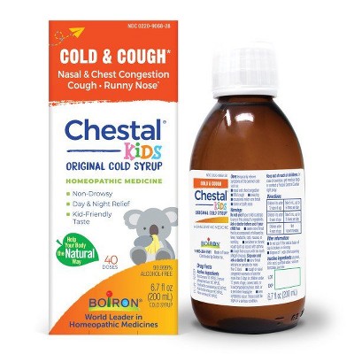 Chestal Kids Cold & Cough by Boiron Homeopathic Medicine For Cold & Cough  -  6.7 fl oz Liquid