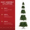 Best Choice Products Pre-Lit Pre-Decorated Holiday Spruce Christmas Tree w/ Tips, Lights, Metal Base - 4 of 4