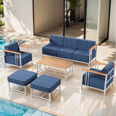 Gymojoy Outdoor Sofa Funiture with Thick Cushion for Garden Yard