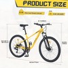 27.5 Inch Mountain Bike, 8-Speed Trail Commuter City Mountain Bike With Front And Rear Double Disc Brakes, Suspension Fork And Rear Derailleur - 2 of 4