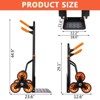 Stair Climbing Hand Truck, Heavy Duty Folding Dolly Cart with 6 Wheels, 440Lbs Capacity, Moving Dolly - 2 of 4