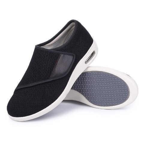 Женские кроссовки Garvee Diabetic Shoes for Women Wide Width Elderly Shoes Adjustable Closure Lightweight Swollen Feet Walking Sneakers,Black - 6
