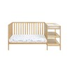 FURNIinspire Cribs Convertible Crib Baby Crib Baby Bed, Toddler Crib Changer Combo, 3 In 1 Crib Nursery Cribs For Bedroom, Brown, 71.5"*29.75"*35" - 2 of 4
