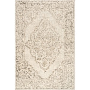 Padma Lakshmi x Rugs USA - Istanbul Hand-Tufted Ornate Border Wool-Blend Rug - 1 of 4